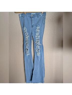 Thrills Distressed Flare Jeans